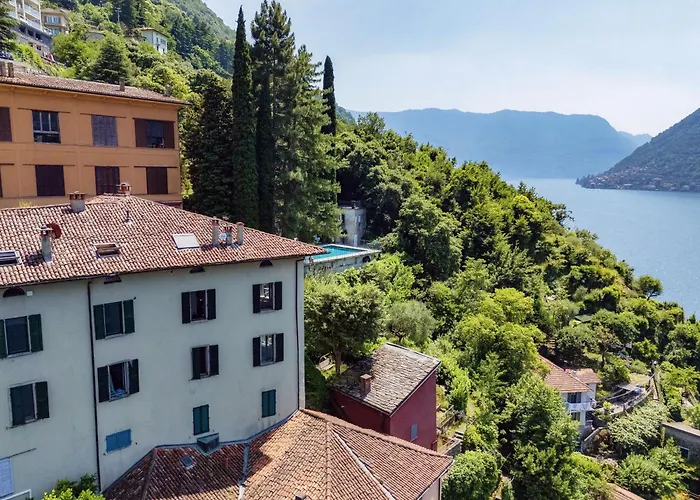 Apartment Silken Escape - Pool And View - By Myhomeincomo Nesso